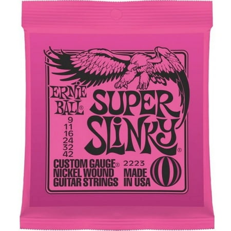 Ernie Ball Super Slinky Electric Guitar Strings (Best 5 String Banjo Strings)