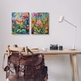 thumbnail image 3 of Stupell Industries Whimsical Gardens Landscape Botanical & Floral Painting Gallery Wrapped Canvas Print Wall Art, 16 x 20, Set of 2, 3 of 8