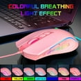thumbnail image 3 of YOPTOP Gaming Mouse Wired  USB Computer Mouse with 4 Adjustable DPI  RGB Backlit LED  Side Buttons  Ergonomic Optical Mice for PC  Laptop  Windows  Mac  Vista  Linux  Gamer,typec, 3 of 10