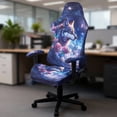 thumbnail image 2 of Uorisanigo Galaxy Gaming Chair Cover with Armrest Covers Wolf Computer Chair Covers with Elastic Edge Removable Rotating Chair Cover Dormitory Decor, 2 of 8