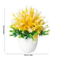 thumbnail image 3 of Artificial Flowers For Decoration Fake Flowers Simulation Flower Pot Simulation Flower Bouquet Living Room Table Flower Arrangement Flower Decoration Vase Potted Plant, 3 of 6