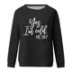 thumbnail image 4 of ICHUANYI Clearance Women's Printed T-shirt Long Sleeves Blouse Round Neck Casual Tops Sweatshirt(Black, XXL) ICHUANYI WER2023081200072, 4 of 4