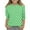 Green, variant on Basic Shirts Girls 3/4 Sleeve Fashion T Shirts Casual Polka Dot Comfy Crewneck Black Girls' Tees
