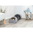 thumbnail image 7 of TRIXIE Sisal & Plush 1-Level 11.8" Cat Condos with Scratching Surface, Tunnel & Cat Toy, Gray, 7 of 7