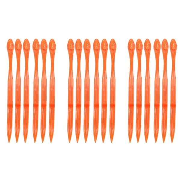 18 Piezas FáCil Pelador de CíTricos Naranja En la Herramienta de Cocina de Color Naranja Brillante