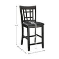 thumbnail image 3 of Lexicon Junipero Dark Cherry  finish Counter Height  Upholstery Chair (Set of 2), 3 of 5