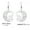 A steel, variant on Crescent Moon Cats Earrings Stainless Steel Dangle Earrings Animal Jewelry
