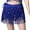 Royal Blue, variant on Women Belly Dance Skirt Chain Tassel Sequin 3-layer Lace-up Bohemian Clubwear Performance Mini Waist Wrap Latin Dance Practice Short Skirt Hip Waist Scarf