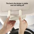 thumbnail image 5 of Ikohbadg Leather Sunglass Case, Magnetic Sunglass Holder for Car Visor Clip, Car Glasses Holder, Visor Accessories Eyeglasses Holder Glasses Storage Case, White, 5 of 6