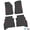 Black w/ Red Insert, variant on Flextread Floor Mats for 20-24 Jeep Gladiator - Mopar Licensed Factory Fit - Black w/ Orange Mojave Insert - 100% Made in USA