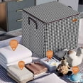 thumbnail image 6 of SHENGXINY Foldable Closet Organizers and Storage, Storage Bag with Large Capacity for Clothing, Blanket, Comforters, Bed Sheets, Pillows and Toys Gray 18.9x17.3x18.9in, 6 of 8