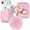 Pink, variant on Airpod Case Cover for Apple Airpods 2&1 Charging Case, Takfox Cute Silicone Protective Accessories/Keychain/Pompom for Girls and Women, Black