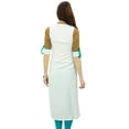 thumbnail image 5 of Phagun Women Rayon White Kurta Mandarin Collar Casual Indian Ethnic Wear - 14, 5 of 6