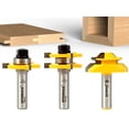 thumbnail image 1 of YONICO Tongue and Groove Router Bits Set 3 Bit 3/4-Inch Stock 1/2-Inch Shank 15321, 1 of 4