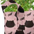 thumbnail image 2 of Cat Grow Bags 5-Pack, Head Silhouettes Dots Girly, Heavyduty Fabric Pots with Handles for Plants, 2 Sizes, Coral Seal Brown, by Ambesonne, 2 of 3