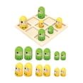 thumbnail image 1 of lionlar Tic TAC Toe Game Parties Favors Home Decor Night Activity for Kids Educational frog, 1 of 9