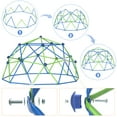 thumbnail image 4 of 10FT Climbing Dome with Swing Set, Kids Dome Climber Jungle Gym Outdoor Play Toddler Play Set for Ages 3-10, Supports up to 880lbs, 4 of 9