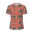 thumbnail image 5 of Wukai Hedgehog Mushroom Print Men's Short-Sleeved Mesh T-Shirt,Quick-Dry Short Sleeve Workout T-Shirt-Medium, 5 of 8
