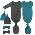 thumbnail image 1 of Conjunto de 2 Pijamas para Bebé con Nudo Noah Baby Suave, 1 of 7