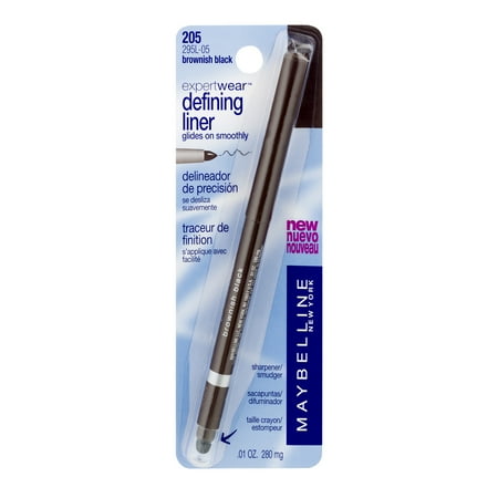 Expert Hood Liner - Maybelline Expert Wear Defining Liner, 201 Ebony Black, 0.01 oz