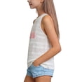 thumbnail image 3 of OGLCCG Kids Girls Summer Halter Tank Tops Sleeveless Casual Knit Beach Ves Shirts Loose Fit Breathable Cami Undershirts 1-10 Years, 3 of 4