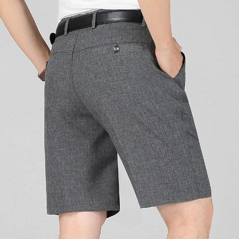 athletic dress shorts men FUMOOD Mens Knee Length Cotton Athletic Shorts Drawstring Workout Running Shorts Big and Tall Summer Beach Yoga Short Black at Amazon Men's Clothing store