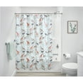 thumbnail image 2 of iDesign Waterproof PEVA Shower Curtain, Safari, Green, 2 of 6