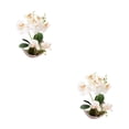 thumbnail image 3 of Monstrate Faux Orchid Artificial Flower Garden Decor Decoraciones de cocina Calcomanía para el hogar Type2 NO2, 3 of 6