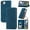blue, variant on For iPhone 16e Wallet Case, Card Slots Holder Magnetic Closure Folio Phone Cover with Kickstand Bracket Luxury PU Leather TPU Inner Shell Shockproof Protective Case for iPhone 16e, 6 Color