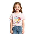 thumbnail image 2 of JAJAHO Welcome Back To School Shirt For Girls 2-13Y Short Sleeve Crew Neck Cute Graphic Tees Tops, 2 of 3
