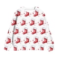 thumbnail image 3 of Zshosam Christmas Sweatshirt for Girls Fashion Outfits for Girls Kids Christmas Sweatshirt Comfortable Crewneck Loose Tops Size 2T 3T,(Red 2-3 Years), 3 of 3