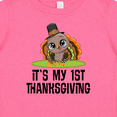 thumbnail image 4 of Inktastic First Thanksgiving Pilgrim Turkey Boys or Girls Baby T-Shirt, 4 of 5