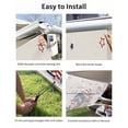 thumbnail image 7 of 4th of July RV Awning Sun Shade Screen 9'X7' Patriotic Gnome Stars Branch Mesh Sunscreen Poppy Eucalyptus Leaves Linen Awning Shade Screen with Zipper Completed Kits for RV Motorhome Camper, 7 of 7