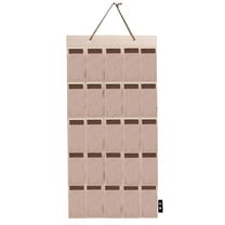 ​​BMYJ 15/25-Slot Hanging Sunglasses Organizer​​ - Wall-Mounted Glasses Display with Sturdy Rope | Space-Saving Storage Pockets for Eyewear, Watches & Jewelry