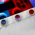 thumbnail image 4 of Homewish Gamer Gaming Curtains Pack of 2 (42x84 Each),Gamepad Curtains Blackout,Red Blue Ombre Bedroom Curtains For Boys Teens,Microfiber Bedroom Decor, 4 of 6