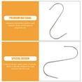 thumbnail image 2 of Viveous 20pcs Hanging Meat Hooks Stainless Steel Hooks Meat Hooks Household Meat Hangers, 2 of 10