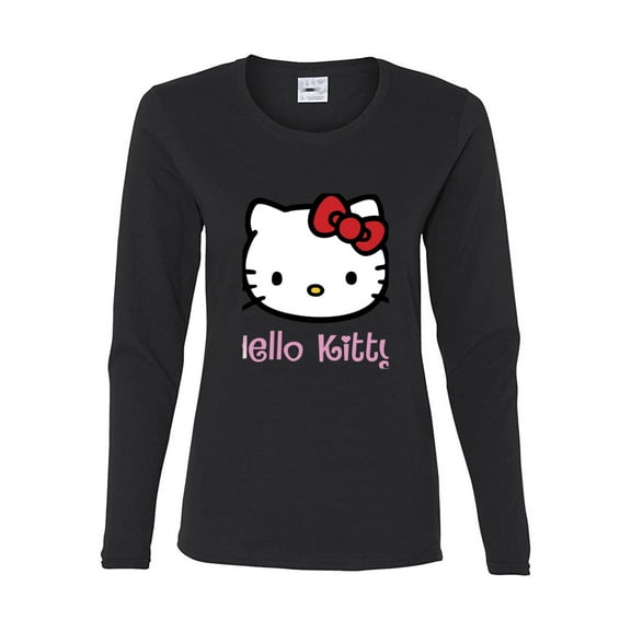 Hello Kitty Women's Classic-Fit Long-Sleeve Crewneck T-Shirt