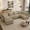Camel, variant on Wiilayok 130" Corduroy U-Shaped Modular Sectional Sofa 6-Seat Cloud Fluffy Couch Set for Living Room with Ottoman, USB Port, Cup Holder, Storage, Black