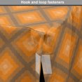 thumbnail image 4 of Abstract Dog Crate Cover, Modern Squares in Retro Tones Ruffled Edges Rhythmic Geometrical Pattern, Easy to Use Pet Kennel Cover for Dogs, 35" x 23" x 27", Apricot and Amber, by Ambesonne, 4 of 6