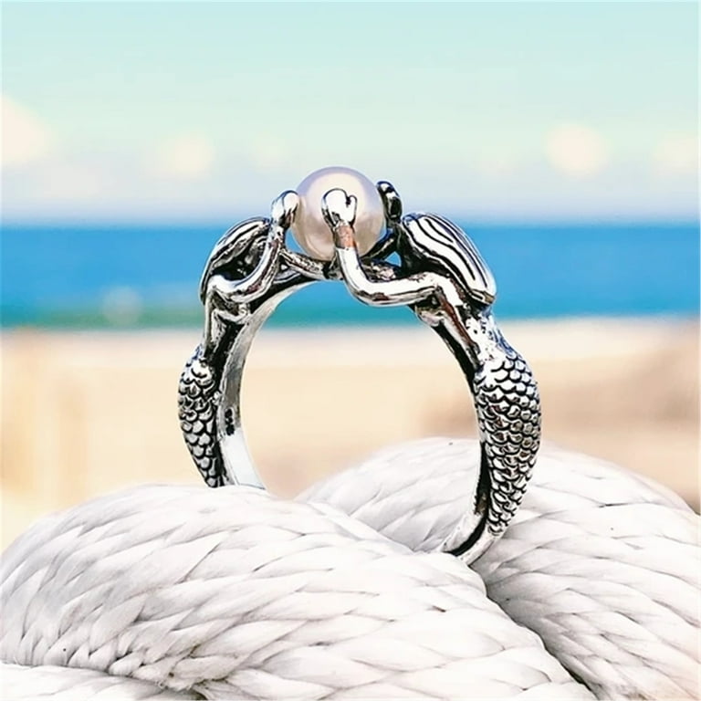 Mermaid rings jewelry sale
