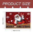 thumbnail image 3 of Huayishang Placemat Popular Christmas Snowman Meal Mat Snowflake Grid Table Mat Christmas Decoration Insulation Mat Holiday Decoration, 3 of 7