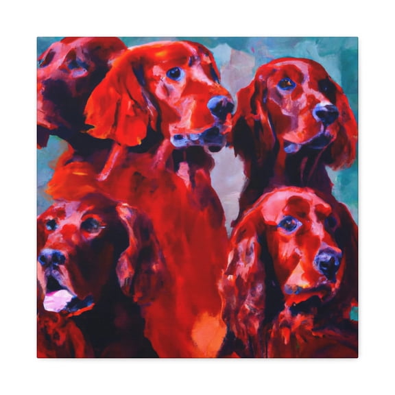 Irish Setter Pop Art - Canvas