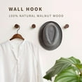 thumbnail image 6 of Wooden Wall Hooks 4 Pack Wooden Coat Decorative Hooks Wall Mounted for Hanging Clothes Bags Hats, 6 of 8