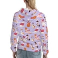 thumbnail image 2 of Hoodies for Women - Fashionable Cats Comfrt Colour Drawstring Women'S Fashion Hoodies & Sweatshirts, Fall Outfits Clothes for Women 2024 Pullover with Kangaroo Pocket, 2 of 7