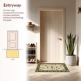 thumbnail image 3 of ODIKA 4'x6' Machine Washable Non-Slip Area Rug, Classic Elegant Leafy Symmetrical Design High Traffic Rug, Ivory, 31349, 3 of 7