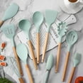 Silicone Cooking Utensil Set, Fungun Nonstick Kitchen Utensil 11 Pcs