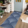 thumbnail image 2 of Hasoo Modern Arches Runner Rug Mid Century Modern Bedroom Living Room Decor Floor Rug 2' x 6' Blue, 2 of 5