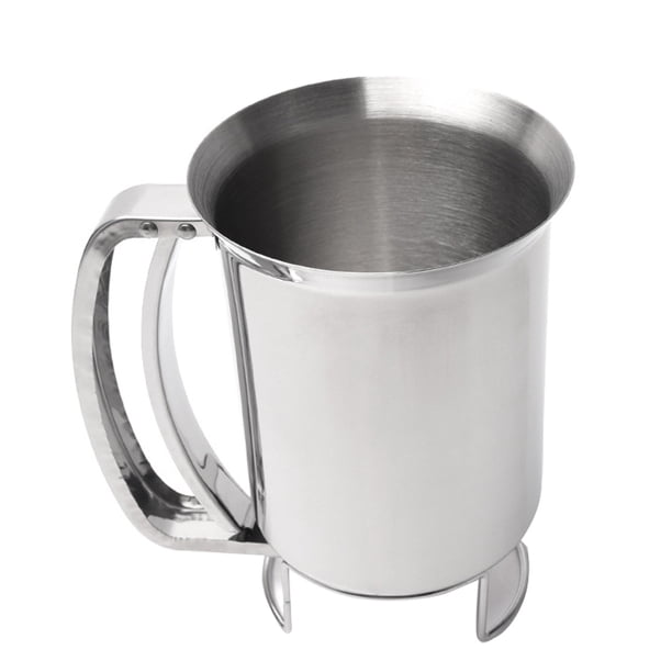Bewildely Dispensador de para panqueques de mano, magdalenas para hornear de acero inoxidable, muffins, cocina, crepes, , embudo, herramienta de Herramientas y accesorios para hornear