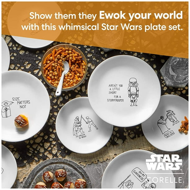 Promo Corelle Disney Star Wars Doodles 8.5' Salad Lunch Plates, 8.5 inch  Cicil 0% 3x - Jakarta Utara - Home And Kitchen Usa