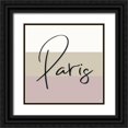 thumbnail image 1 of Lee, Judson 15x15 Black Ornate Wood Framed with Double Matting Museum Art Print Titled - Paris, 1 of 4
